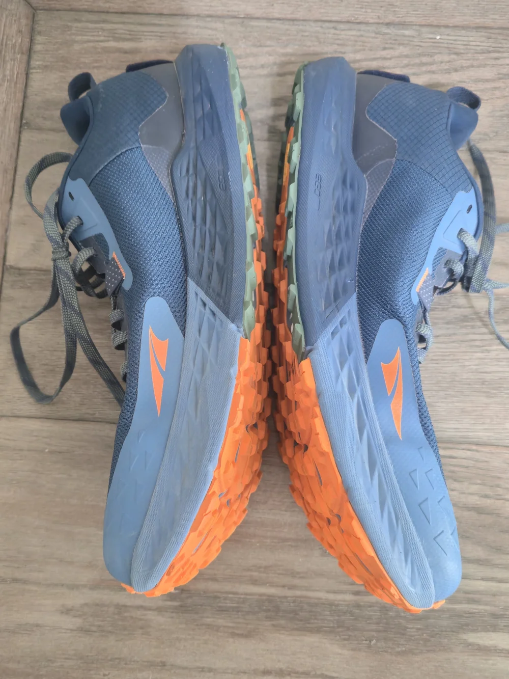 Men’s Altra Timp 5 Trail Running Shoes Size 14 Blue Orange Vibram Active Perform